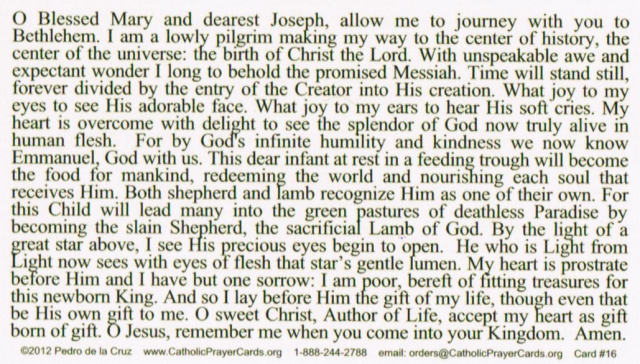 Catholic Prayer Cards Christmas Nativity St Joseph Holy Family Support Missionary Work Catholic Prayer Cards Christmas Nativity St Joseph Holy Family Support Missionary Work