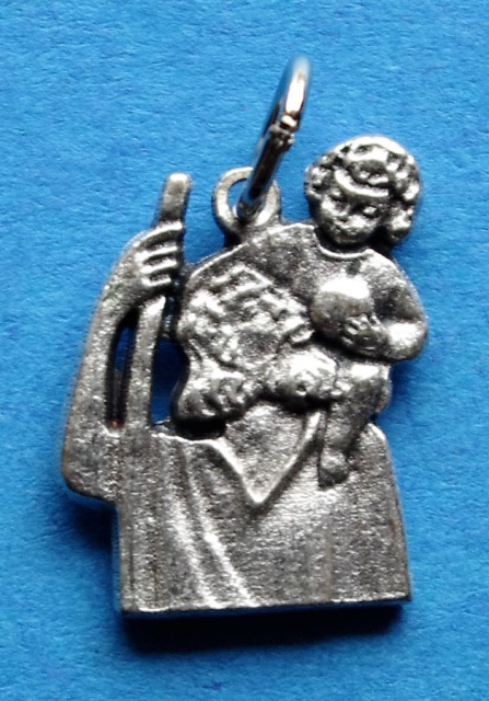 St. Christopher Silhouette Charm