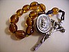 HandMade Single Decade Oval Glass Bead Rosary