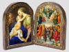 Holy Family and the Holy Trinity Wood Diptych
