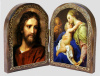 Jesus at 33 / The Sacred Family - Wood Diptych