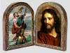 St. Christopher and Jesus Christ at 33 Wood Diptych