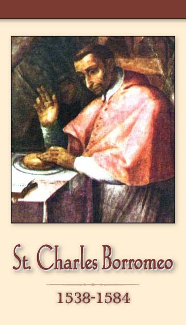 ST CHARLES BORROMEO PRAYER CARD