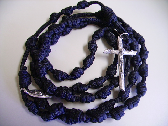 HANDMADE PARACHUTE CORD KNOT ROSARY