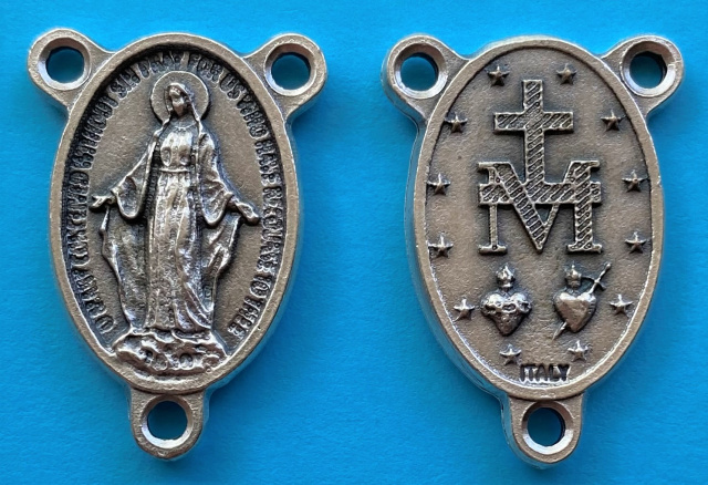 Miraculous Medal Rosary Centerpiece