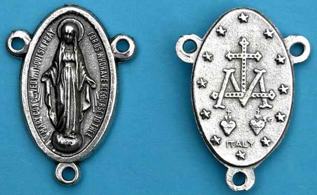 Miraculous Medal Rosary Centerpiece