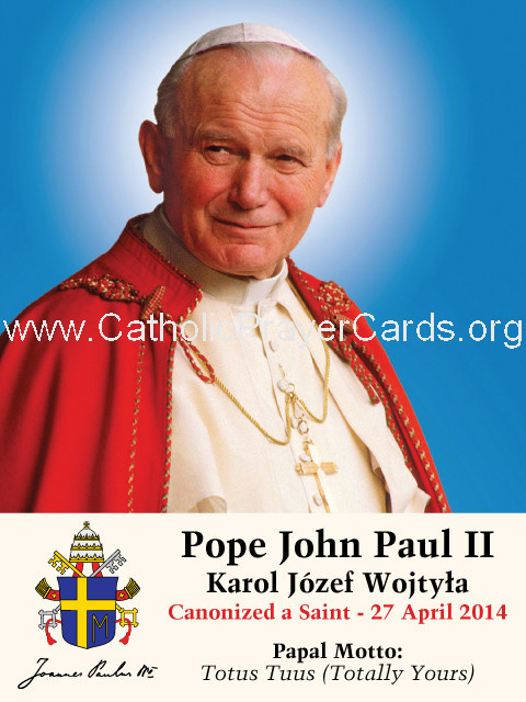 *ENGLISH* Limited Edition Commemorative John Paul II Prayer Card