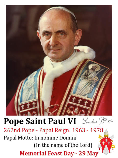 Special Limited Edition Collector's Series Commemorative Pope Paul VI Canonization Holy Cards