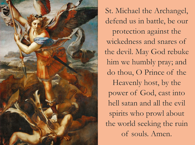 St. Michael and Sub Tuum Praesidium Prayer Card