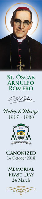 Special Limited Edition Collector's Series Commemorative St. Oscar Romero Canonization Bookmarks