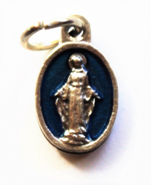 Miraculous Medal Blue Charm