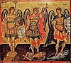 HOLY ARCHANGELS - MICHAEL, GABRIEL & RAPHAEL ICON