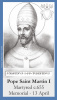 Pope Saint Martin I Holy Card